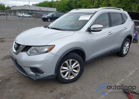 2016 Nissan Rogue Sv z USA, uszkodzony, nr VIN KNMAT2MV1GP650132